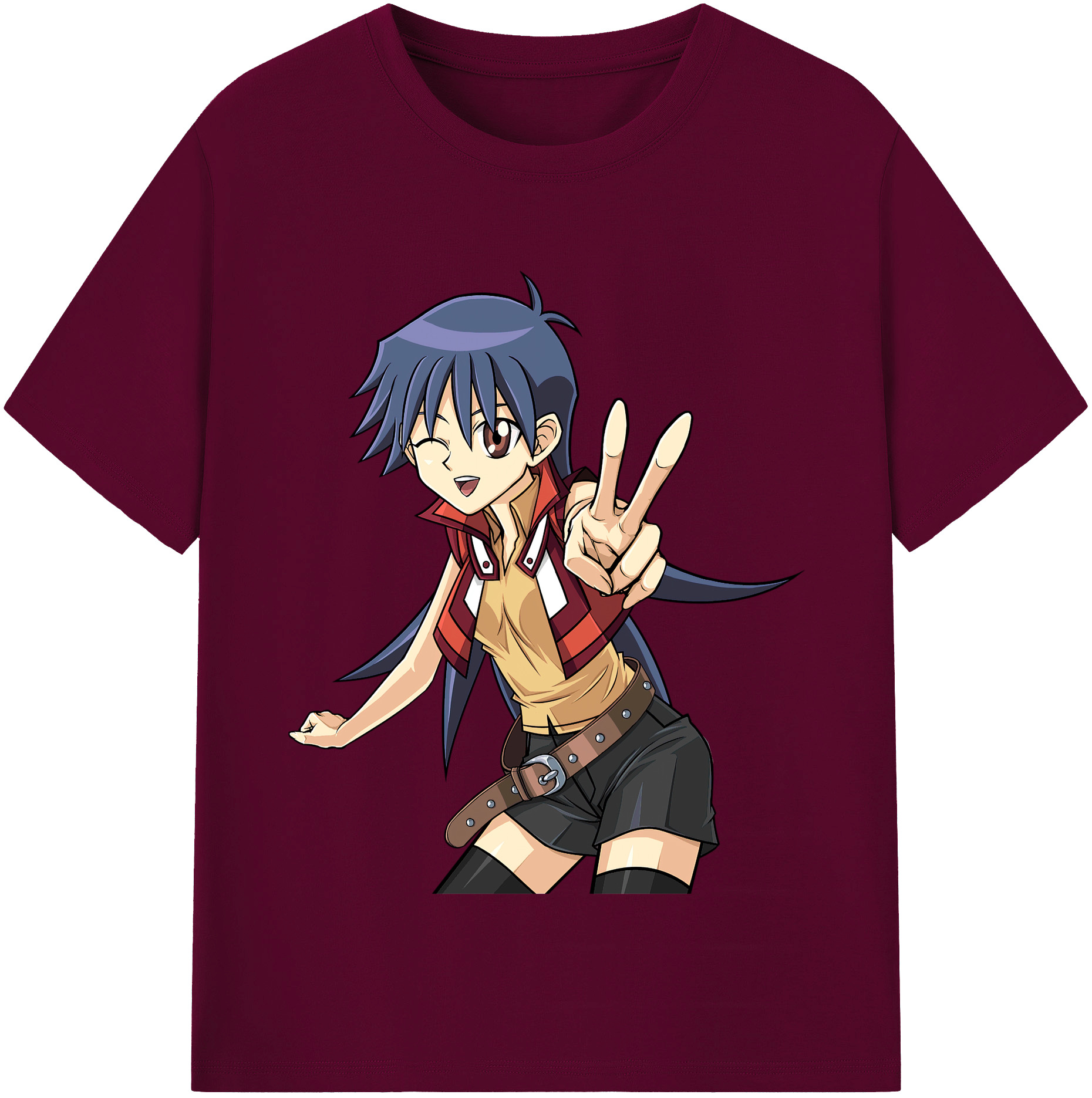（画像用） 遊☆戯☆王 Yu-Gi-Oh! レディースカジュアルプリントTシャツ（綿100％）